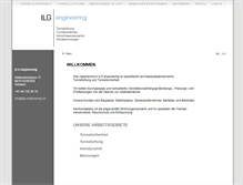 Tablet Screenshot of ilg-engineering.ch